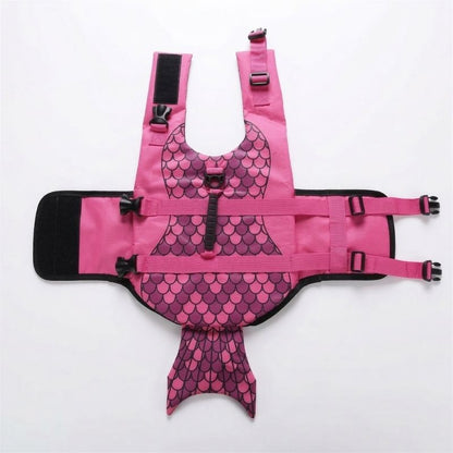 SharkyMermaid Frenchie Life Jacket