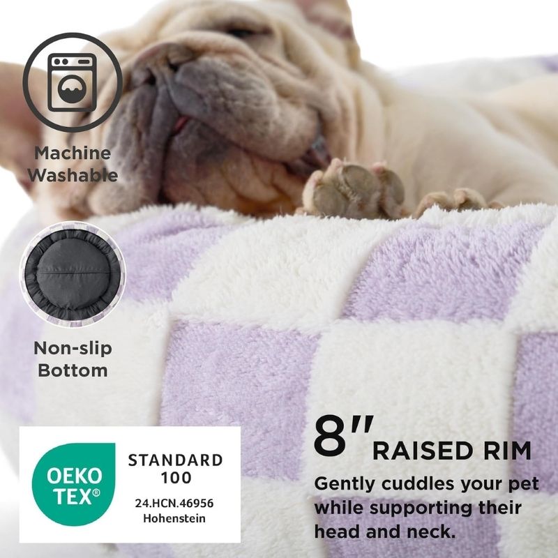 Calming Frenchie Donut Bed