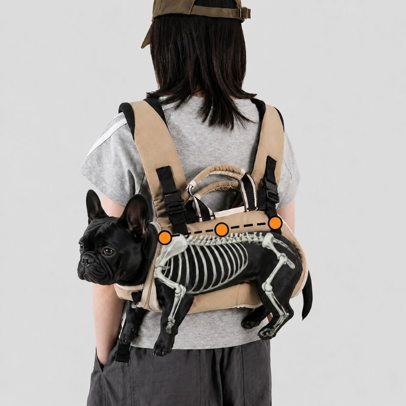 Double Frenchie Shoulder Carrier