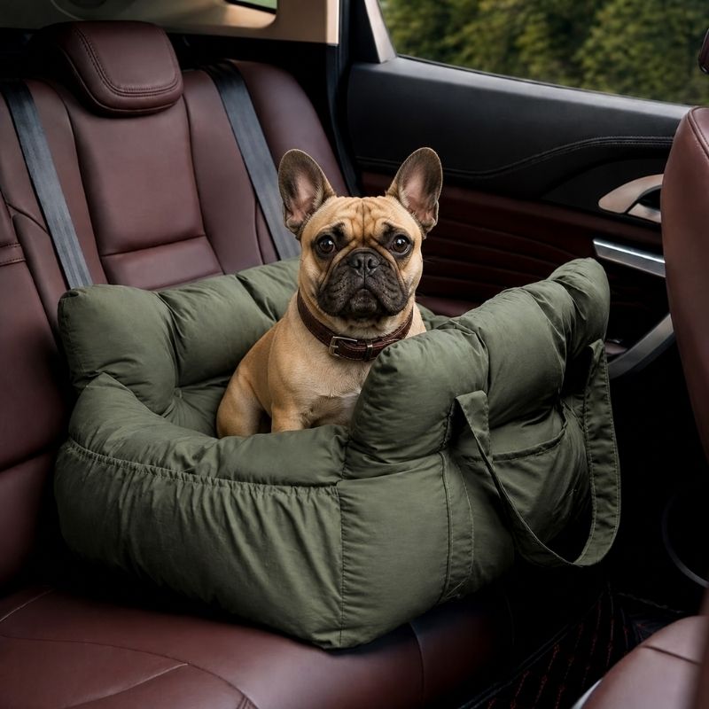 Portable Frenchie Car Seat Bed
