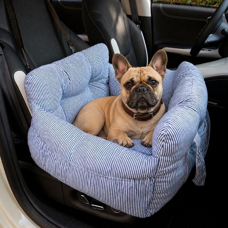 Portable Frenchie Car Seat Bed