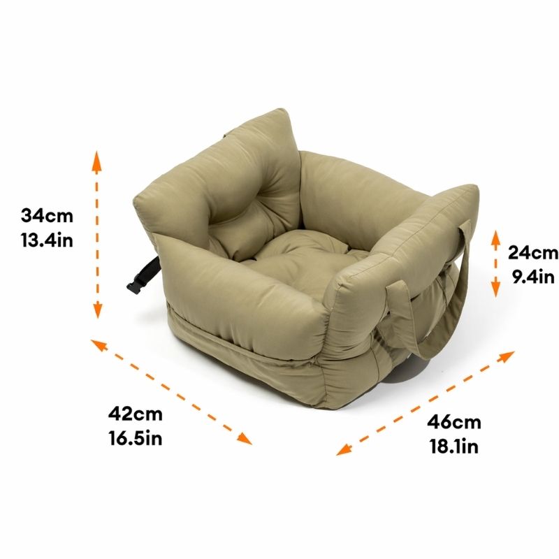 Portable Frenchie Car Seat Bed