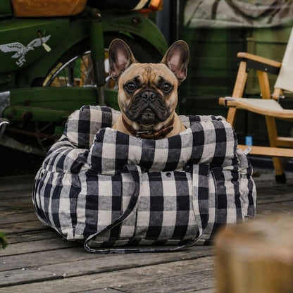 Portable Frenchie Car Seat Bed