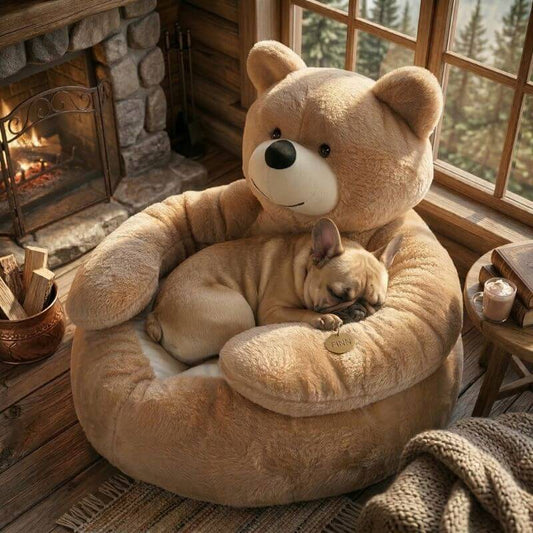 Bear Hug French Bulldog Bed
