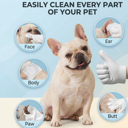 French Bulldog Wipe Gloves