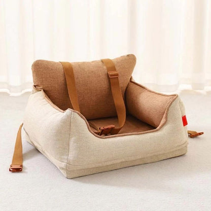 Waterproof Safety Frenchie Car Seat Bed