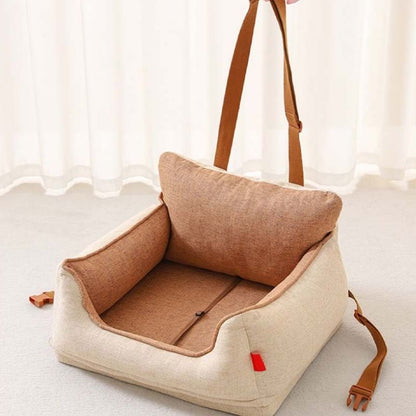 Waterproof Safety Frenchie Car Seat Bed