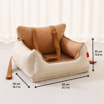 Waterproof Safety Frenchie Car Seat Bed