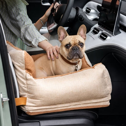 Waterproof Safety Frenchie Car Seat Bed