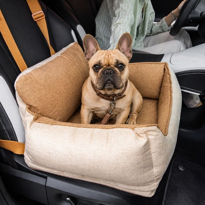 Waterproof Safety Frenchie Car Seat Bed